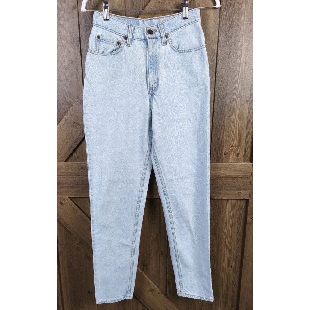Vintage Levi's 512 Jeans Womens 24 Medium Blue Denim Tapered‎ Leg 90s